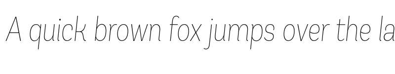 Preview of FONTSPRING DEMO - Andes Condensed UltraLight UltraLight Italic font