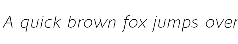 Preview of FONTSPRING DEMO - Andis Extra Light Italic font