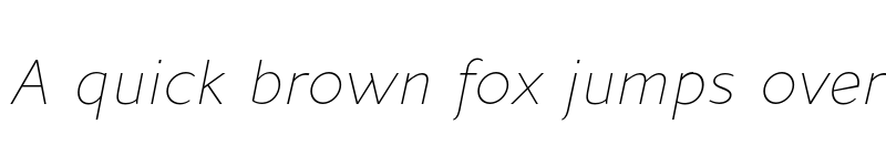 Preview of FONTSPRING DEMO - Andis Thin Italic font