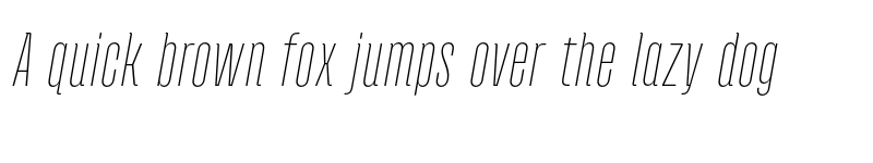 Preview of FONTSPRING DEMO - Andove Thin Italic font