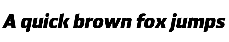 Preview of FONTSPRING DEMO - Aneba Neue Bold Italic font