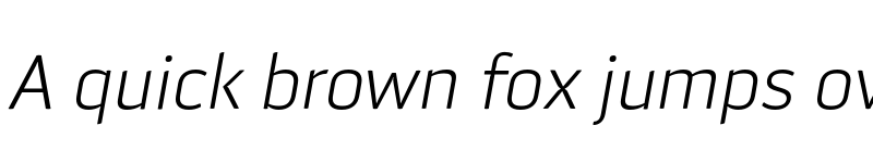 Preview of FONTSPRING DEMO - Aneba Neue UltraLight Italic font