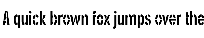 Preview of FONTSPRING DEMO - Angostura Stencil Regular font