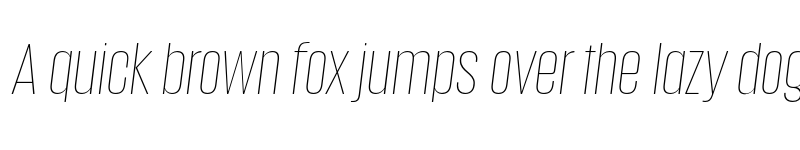 Preview of FONTSPRING DEMO - Anguita Sans ExtraLight It Regular font