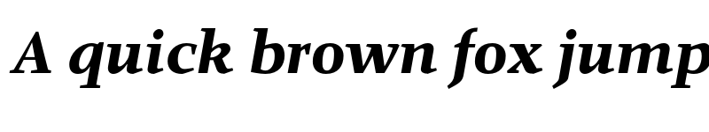 Preview of FONTSPRING DEMO - Anthea PRO Black Bold Italic font