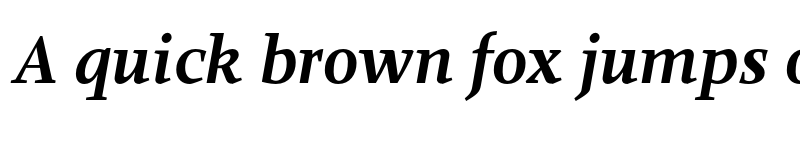 Preview of FONTSPRING DEMO - Anthea PRO Book Bold Italic font