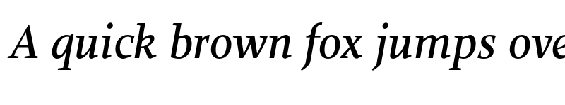 Preview of FONTSPRING DEMO - Anthea PRO Book Italic font