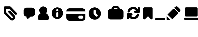 Preview of FONTSPRING DEMO - Antipasto Icons Bold font