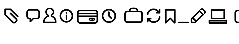 Preview of FONTSPRING DEMO - Antipasto Icons Medium Regular font