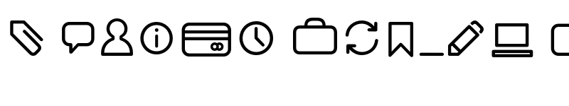 Preview of FONTSPRING DEMO - Antipasto Icons Regular font