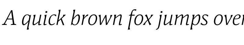 Preview of FONTSPRING DEMO - Antonia H3 Light Italic font