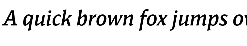 Preview of FONTSPRING DEMO - Antonia Text Medium Italic font