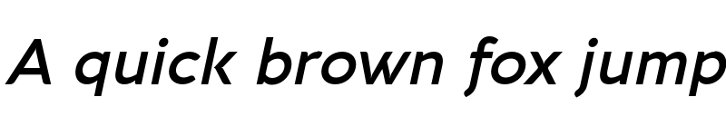 Preview of FONTSPRING DEMO - Aquawax Pro DemiBold Italic font