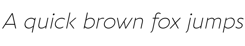 Preview of FONTSPRING DEMO - Aquawax Pro ExtraLight Italic font