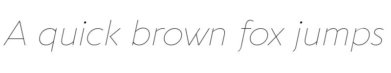 Preview of FONTSPRING DEMO - Aquawax Pro Thin Italic font