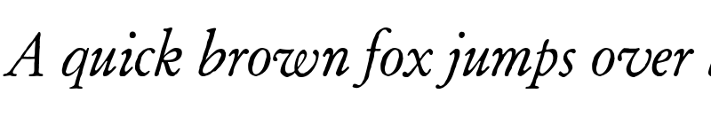 Preview of FONTSPRING DEMO - Archive Garamond Pro Italic font
