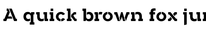 Preview of FONTSPRING DEMO - Arkibal Serif Stencil Bold font