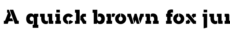 Preview of FONTSPRING DEMO - Arkibal Serif Stencil Heavy font