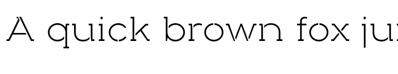 Preview of FONTSPRING DEMO - Arkibal Serif Stencil Lt Light font