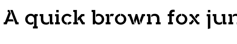 Preview of FONTSPRING DEMO - Arkibal Serif Stencil Rg Regular font