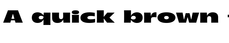 Preview of FONTSPRING DEMO - Arlen Wide Black Regular font