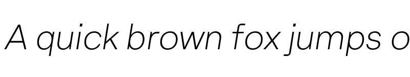 Preview of FONTSPRING DEMO - Armin Grotesk Thin Italic font