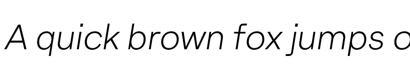 Preview of FONTSPRING DEMO - Armin Grotesk UltraLight Italic font