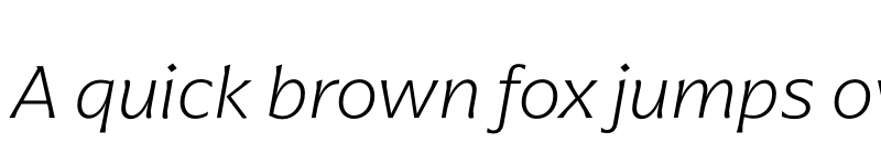 Preview of FONTSPRING DEMO - Arpona ExtraLight Italic font
