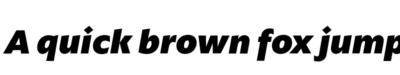 Preview of FONTSPRING DEMO - ArponaSans ExtraBold Italic font