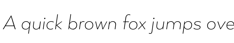 Preview of FONTSPRING DEMO - Arquitecta ExtraLight It Regular font