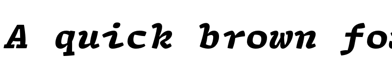 Preview of FONTSPRING DEMO - Array Mono Black Italic font