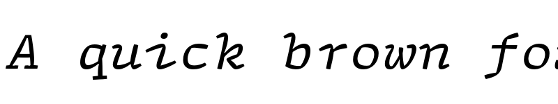 Preview of FONTSPRING DEMO - Array Mono Italic font