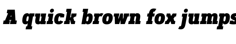 Preview of FONTSPRING DEMO - Artegra Slab Cn Black Italic font