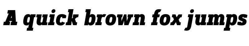 Preview of FONTSPRING DEMO - Artegra Slab Cn ExtraBold Italic font