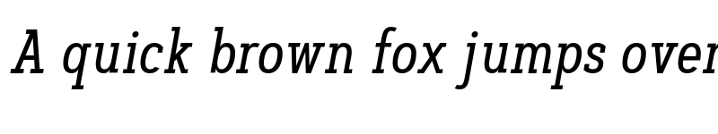 Preview of FONTSPRING DEMO - Artegra Slab Cn Italic font