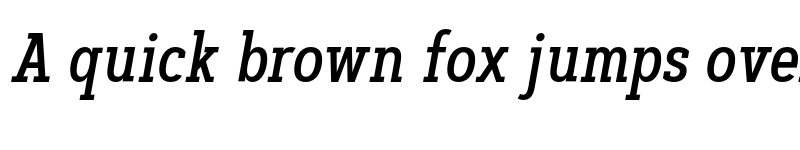 Preview of FONTSPRING DEMO - Artegra Slab Cn Medium Italic font