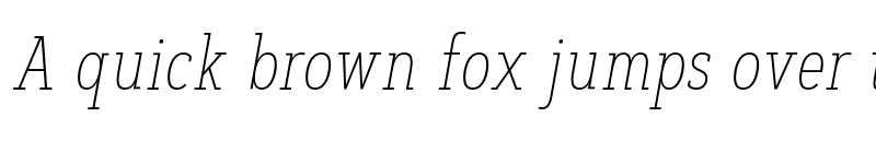 Preview of FONTSPRING DEMO - Artegra Slab Cn Thin Italic font