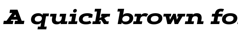 Preview of FONTSPRING DEMO - Artegra Slab Ex ExtraBold Italic font