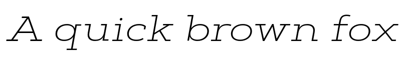 Preview of FONTSPRING DEMO - Artegra Slab Ex ExtraLight Italic font
