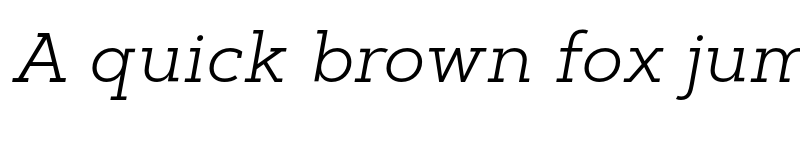 Preview of FONTSPRING DEMO - Artegra Slab Light Italic font