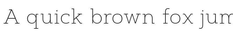 Preview of FONTSPRING DEMO - Artegra Slab Thin Regular font