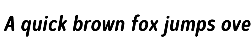 Preview of FONTSPRING DEMO - Artegra Soft Cn SemiBold Italic font