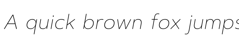 Preview of FONTSPRING DEMO - Artegra Soft Thin Italic font