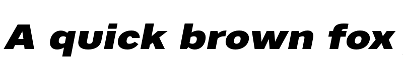 Preview of FONTSPRING DEMO - Artico Expanded Black Italic font