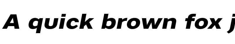 Preview of FONTSPRING DEMO - Artico Expanded ExtraBold Italic font