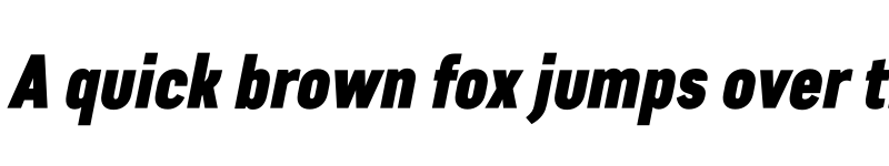 Preview of FONTSPRING DEMO - Artico ExtraCond Black Italic font