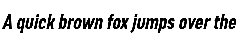 Preview of FONTSPRING DEMO - Artico ExtraCond Bold Italic font