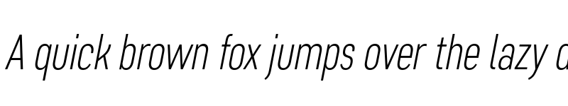 Preview of FONTSPRING DEMO - Artico ExtraCond ExtraLight Italic font