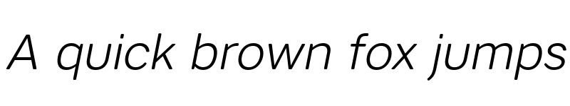 Preview of FONTSPRING DEMO - Artico Soft Light Italic font