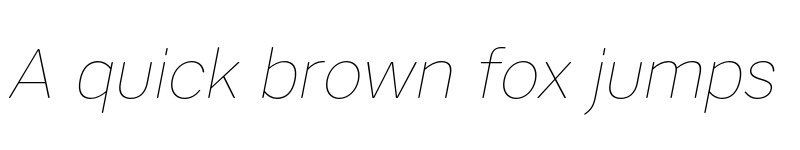 Preview of FONTSPRING DEMO - Artico Soft Thin Italic font